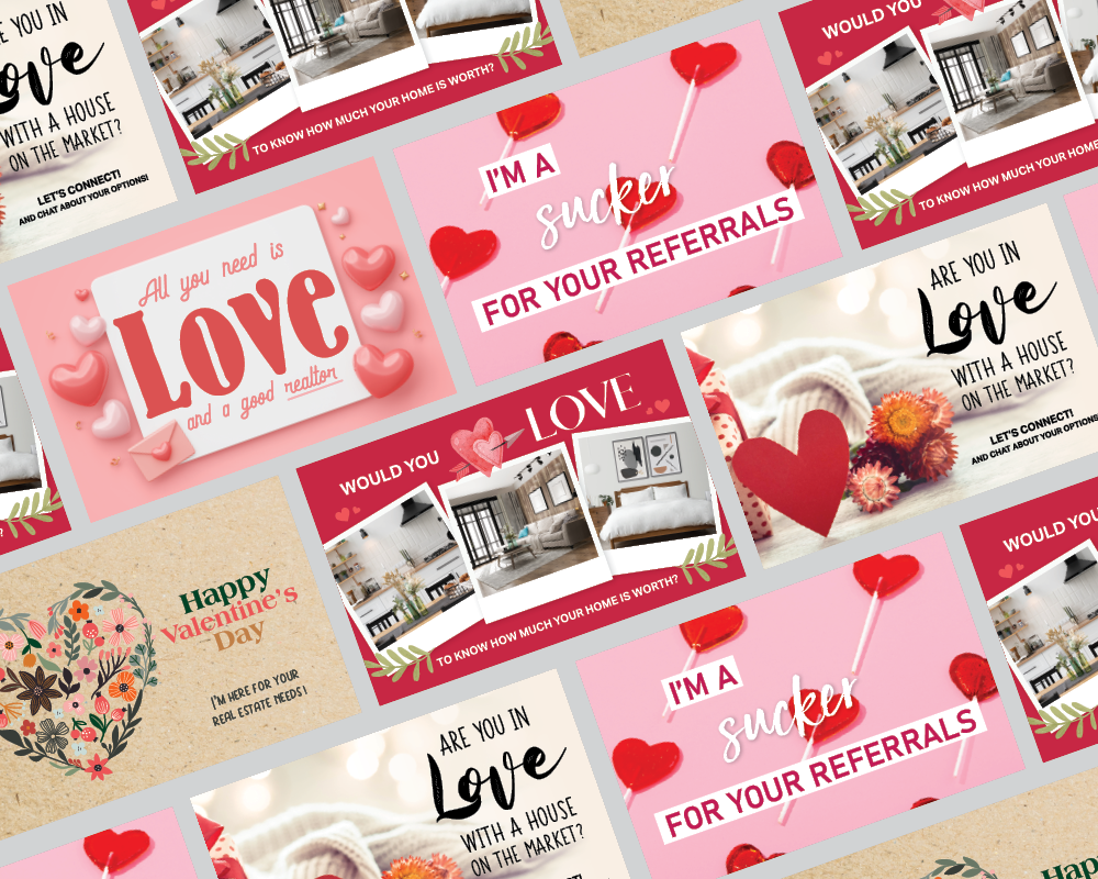 Examples of Valentine's Day Postcards