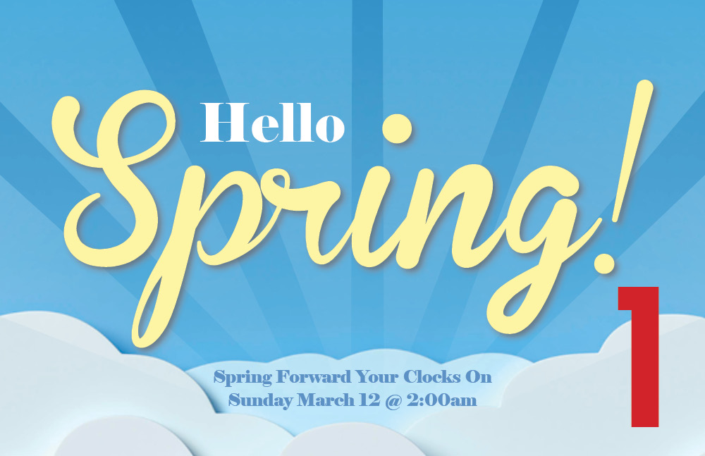 Example 1 of a Spring Forward Postcard (Front)