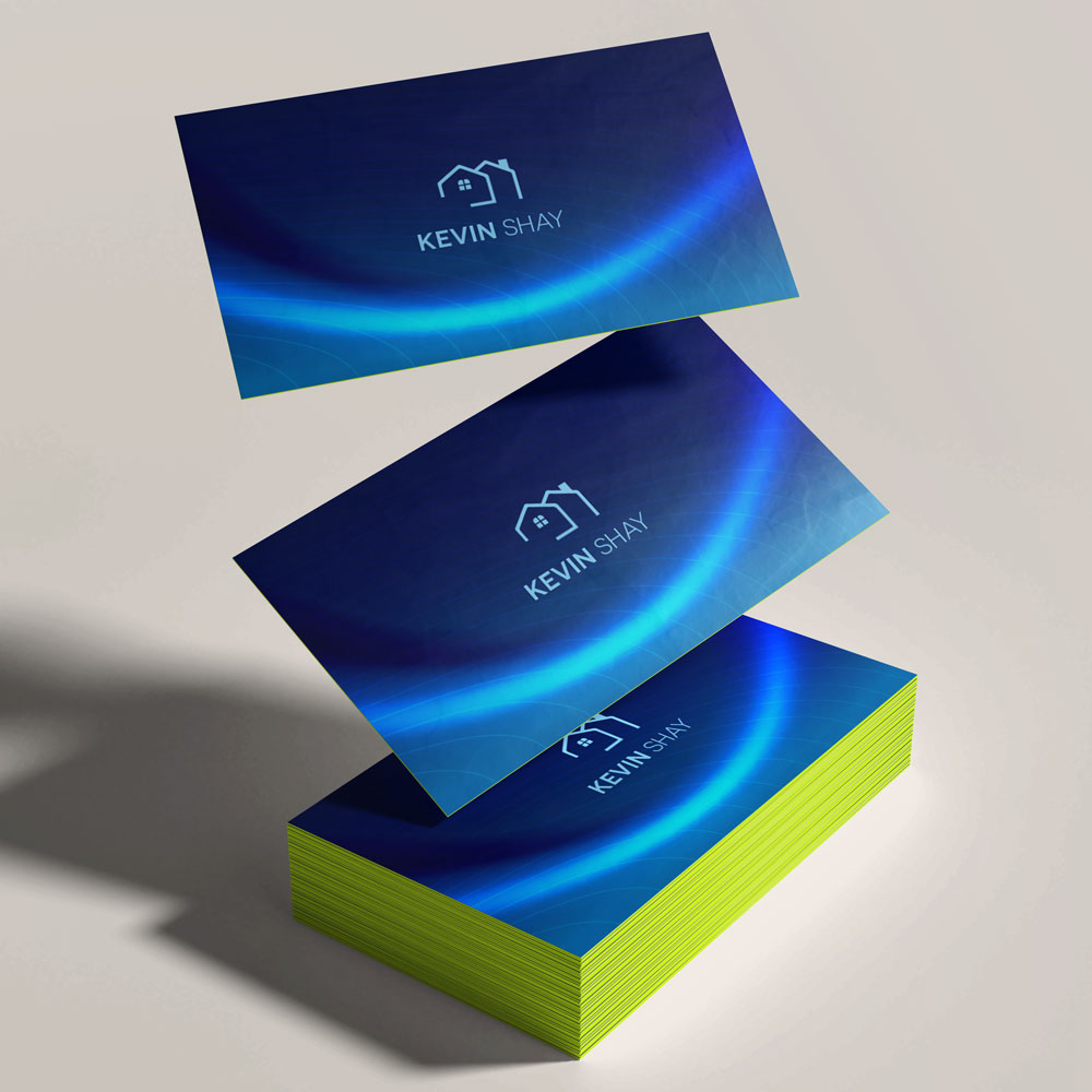 Painted EDGE Business Cards Example Image
