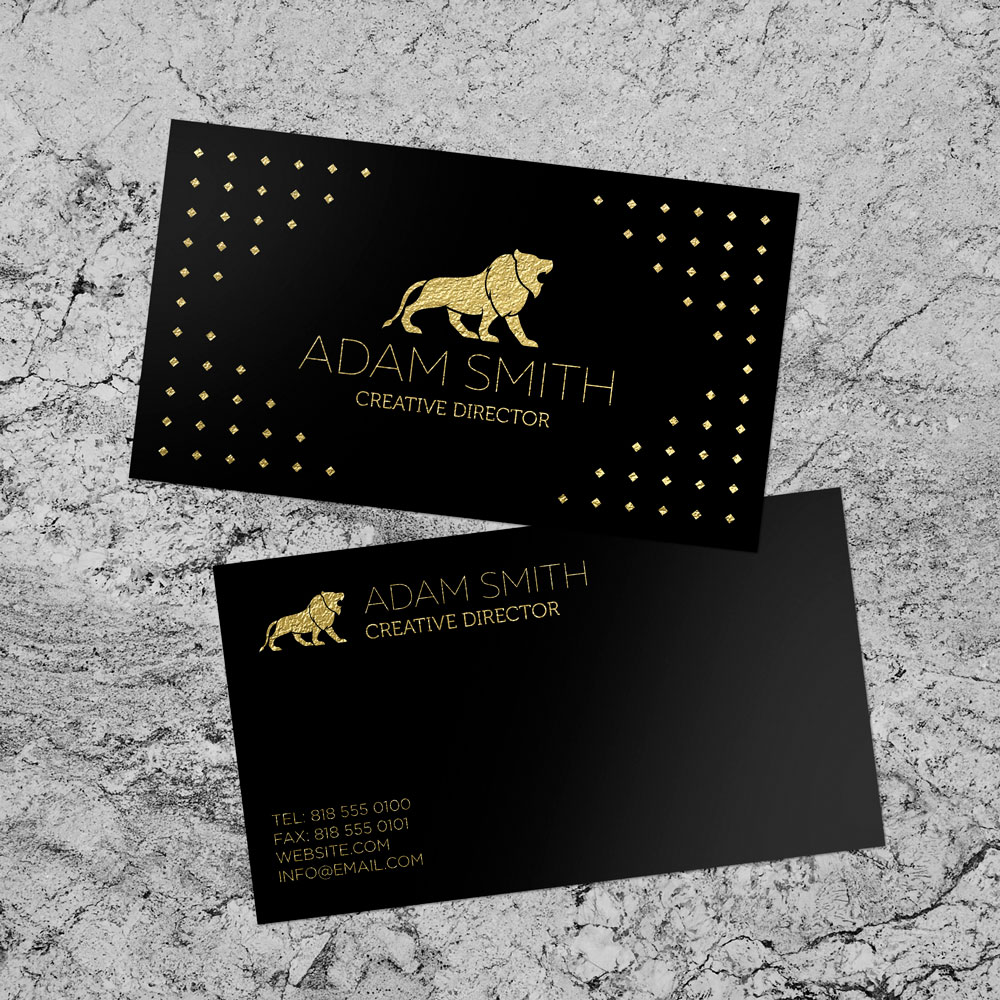 Foil Business Cards Example Image