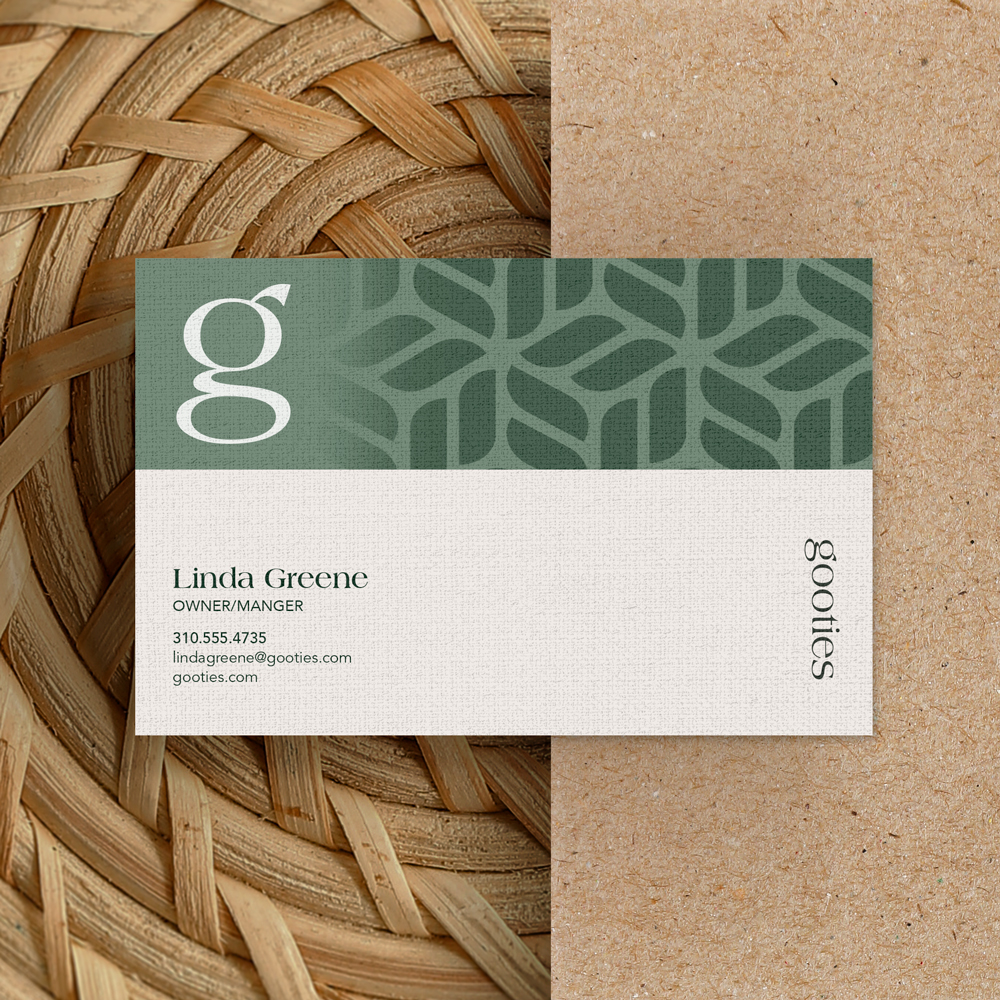 Linen Business Cards Example Image