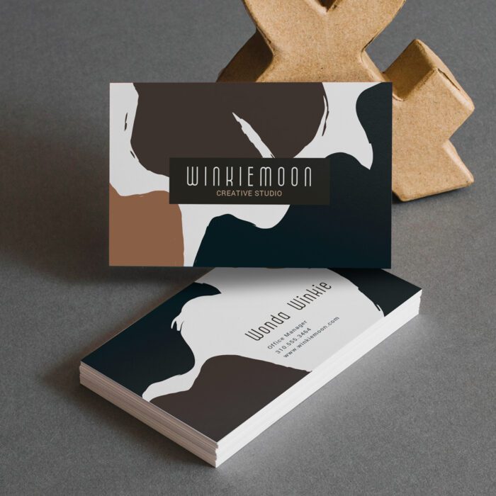 Silk Laminated Business Cards Example Image