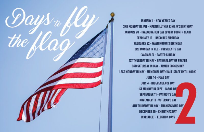 Days to Fly the Flag 2023 Postcard Mailing Special 2023 Graphics