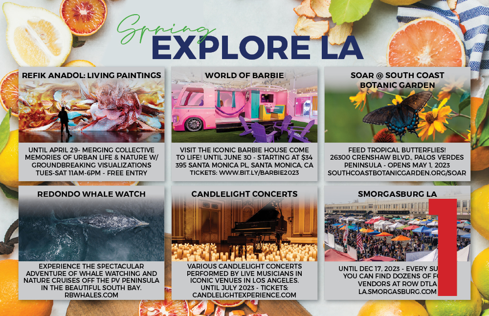 Example 1 of an Explore LA Spring Postcard (Front)