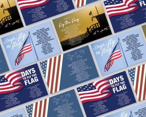 Days to Fly the Flag Postcards Example Image