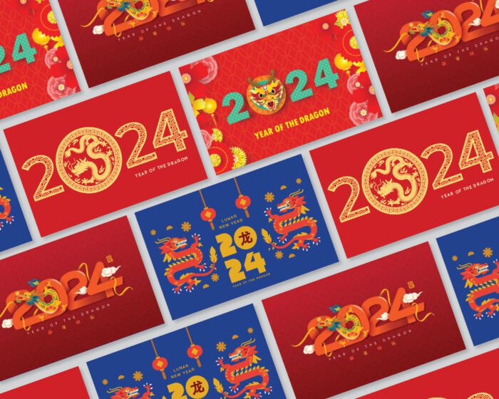 Lunar New Year Postcards Example Image