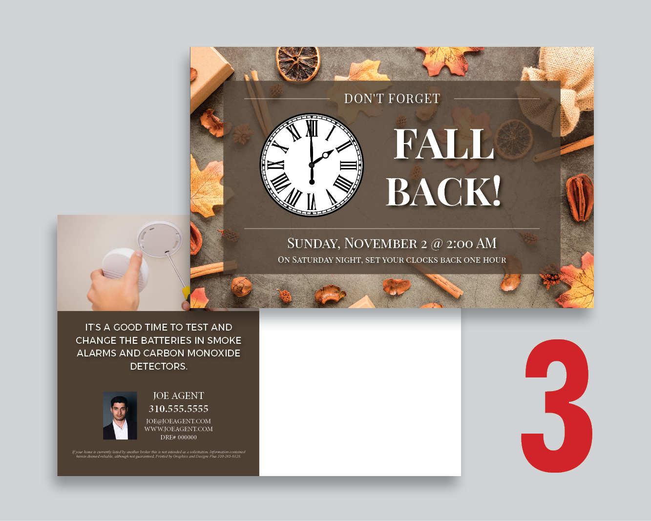 Fall Back Time Change Postcards - Image 4