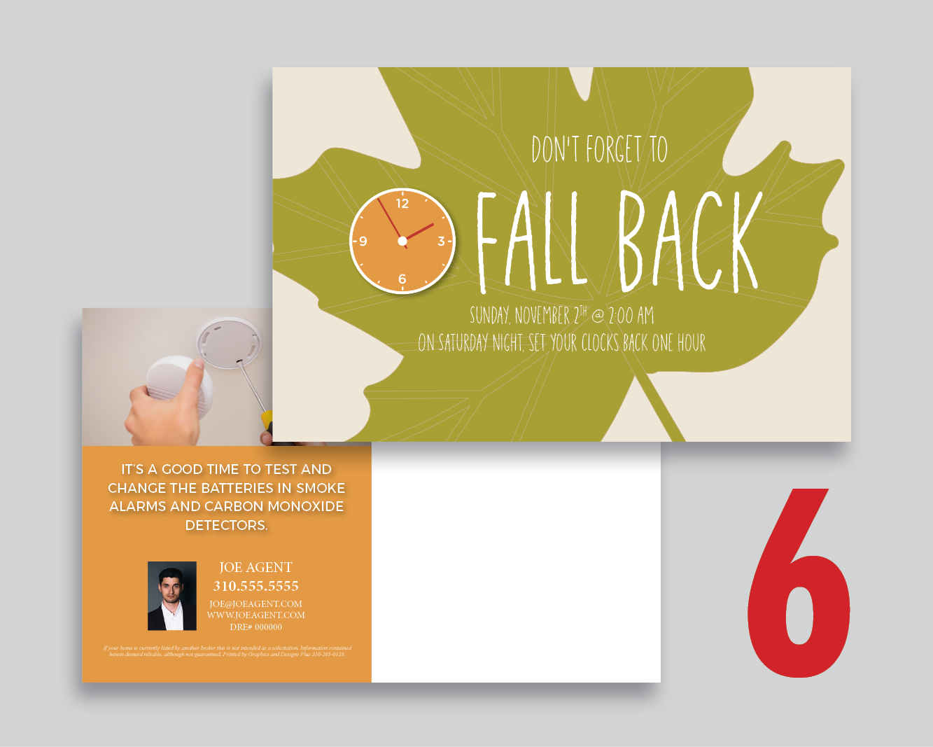 Fall Back Time Change Postcards - Image 7